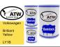 Preview: Volkswagen, Brilliant Yellow, LY1B: 500ml Lackdose + 500ml Klarlack + 250ml Härter - Set, von ATW Autoteile West.